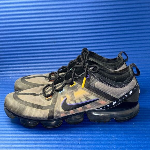 Size 12- Men’s Nike Air VaporMax 2019 SE Black Multi Windbreaker CI1240-023 - Picture 2 of 8